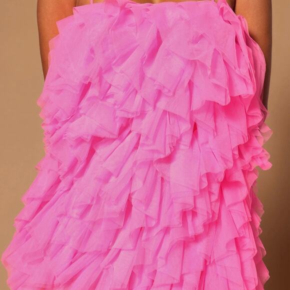 NWT Fashion Nova Pink Dreams Tulle Mini Dress Size Small - Picture 2 of 7